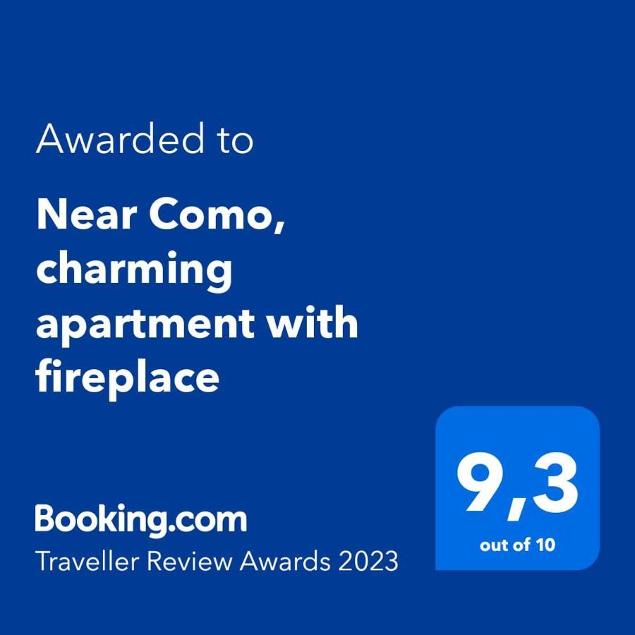 Near Como, Charming Apartment With Fireplace Grandate Exteriér fotografie